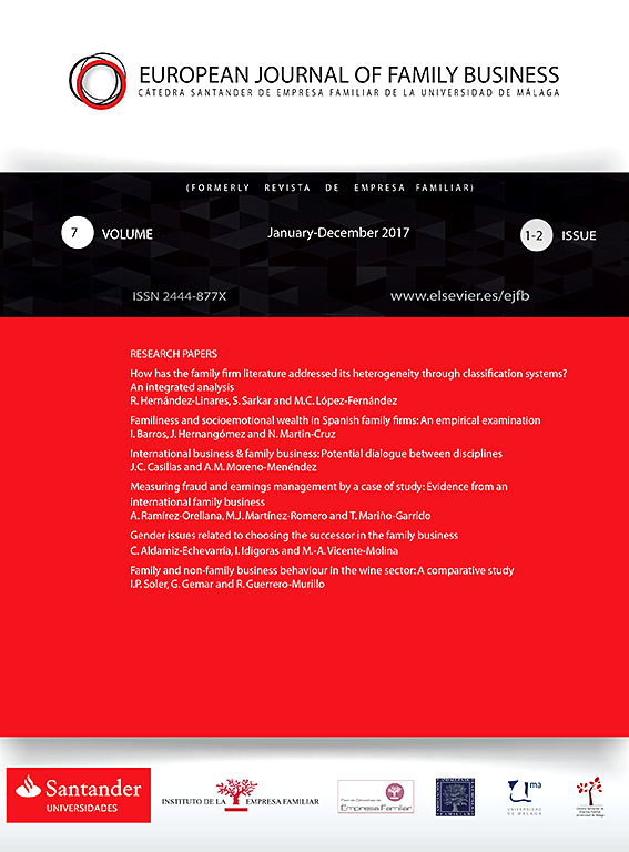 Go to journal home page - European Journal of Family Business